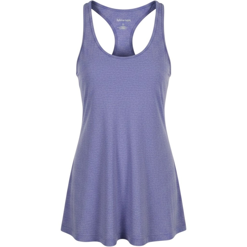 Lululemon Cool Racerback Tank Top Heathered Purple Yoga Athletic Women's Size 4